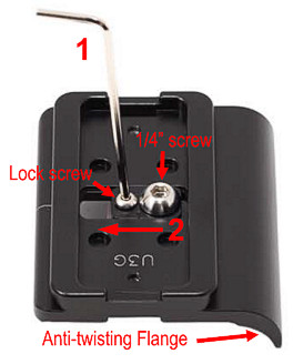 Camera Plates with Anti-twisting Flange