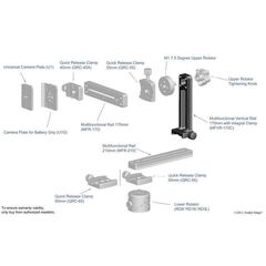 M1-L Vertical Rail 170mm