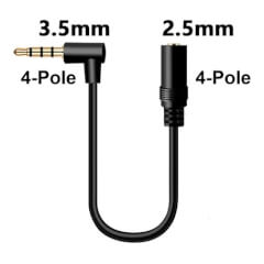 3.5mm Male to 2.5mm Female Adapter